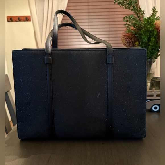 kate spade Black Sparkle Large Shoulder Tote - Picture 3 of 6